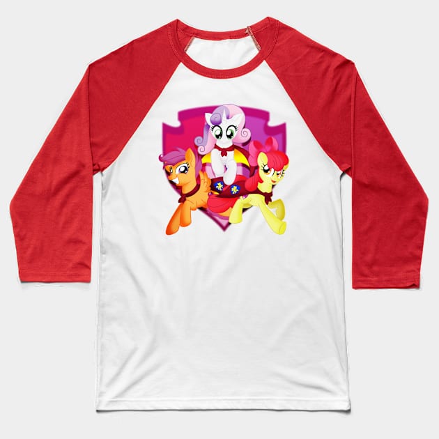 Cutie Mark Crusaders Baseball T-Shirt by MarkMaker36